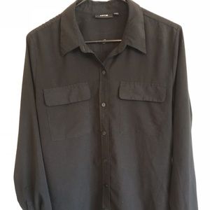 Apt 9 black button down blouse